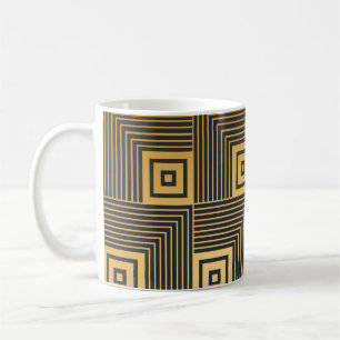 Art Deco Vintage Wallpaper Pattern Coffee Mug