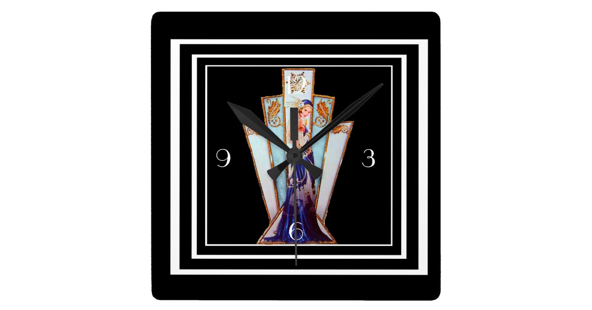 ART DECO WALL CLOCK | Zazzle.co.uk