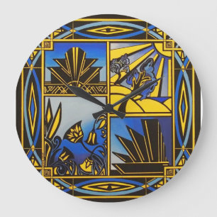 art deco wall clock