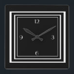 ART DECO WALL CLOCK<br><div class="desc">CAN BE CUSTOMISED.</div>