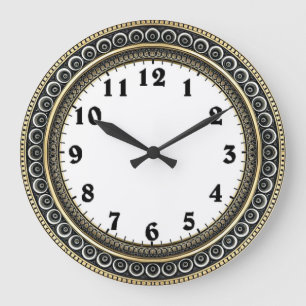 Art Deco Wall Large Clock