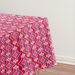 Art Deco Wallpaper Pattern, Burgundy Wine Tablecloth