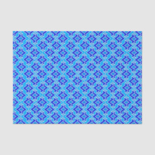 Art Deco Wallpaper Pattern, Cerulean Blue Tissue Paper