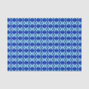 Art Deco wallpaper pattern - cobalt blue and white Tissue Paper