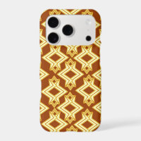 Art Deco Wallpaper Pattern, Golden Brown