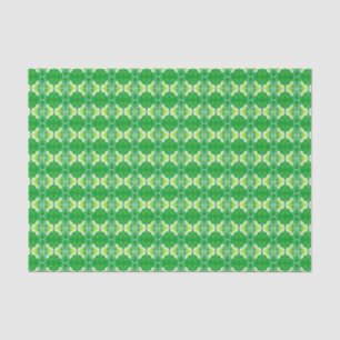Art Deco wallpaper pattern - green and white Tissue Paper