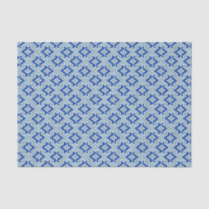 Art Deco Wallpaper Pattern, Grey / Grey and Blue Tissue Paper