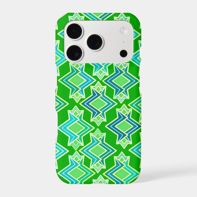 Art Deco Wallpaper Pattern, Jade Green (Back)