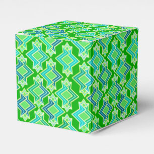 Art Deco Wallpaper Pattern, Jade Green Favour Box