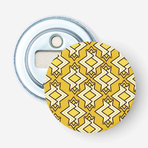 Art Deco Wallpaper Pattern, Mustard Gold Bottle Opener