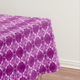 Art Deco wallpaper pattern - purple and white Tablecloth