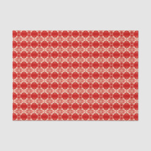 Art Deco wallpaper pattern - red and white Tissue Paper