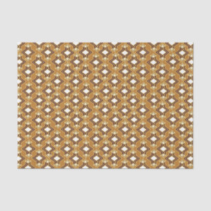 Art Deco Wallpaper Pattern, Tan and Brown Tissue Paper