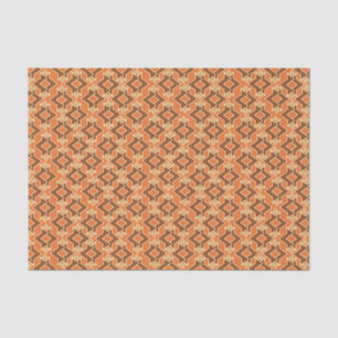 Art Deco Wallpaper Pattern, Terracotta / Rust Tissue Paper