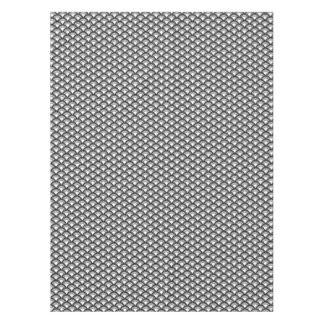 Art Deco wave pattern - black and white Tablecloth