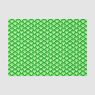 Art Deco wave pattern - jade green Tissue Paper
