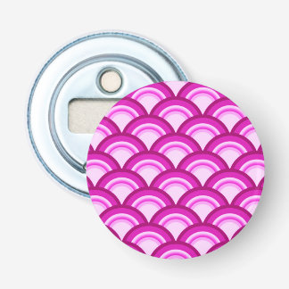 Art Deco wave pattern - shades of orchid Bottle Opener
