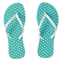 Art Deco Wave Pattern, Shades of Turquoise