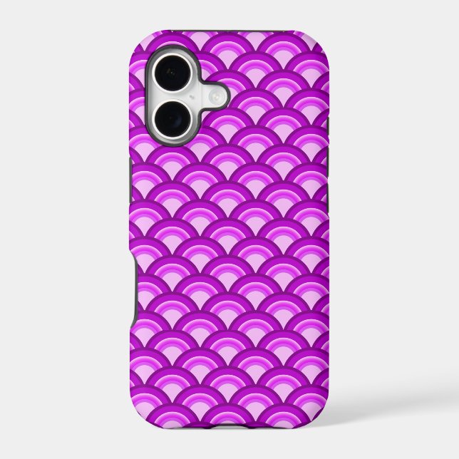Art Deco wave pattern - violet and orchid (Back)
