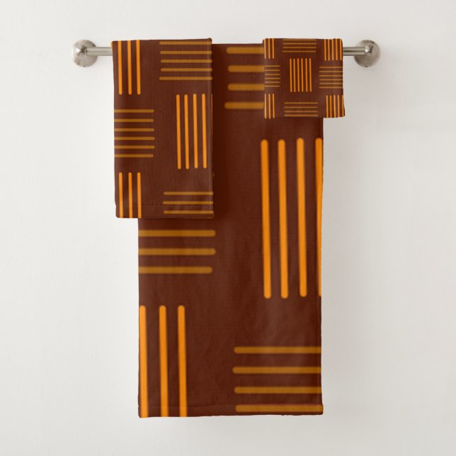 Art Deco Weave Bath Towel Set (Insitu)