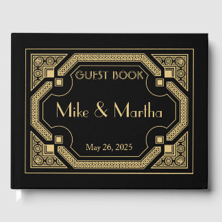 Art Deco Wedding Guest Book