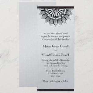 Art Deco Wedding Invitation