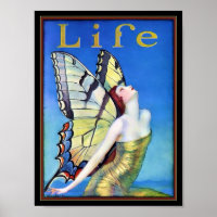 Art Deco Woman Butterfly