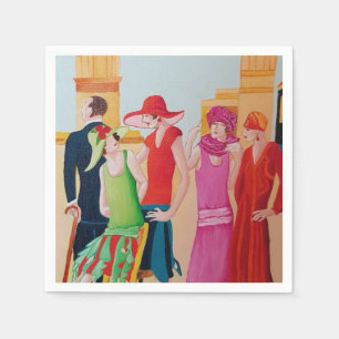 Art Deco Women Napkin