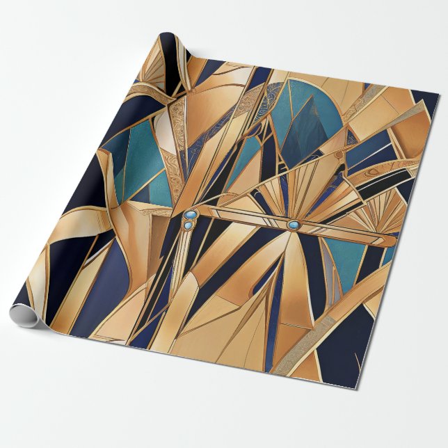 Art Deco Wrapping Paper (Unrolled)
