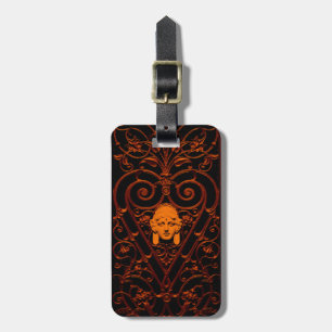 Art Deco Wrought Iron Travel Luggage Tag