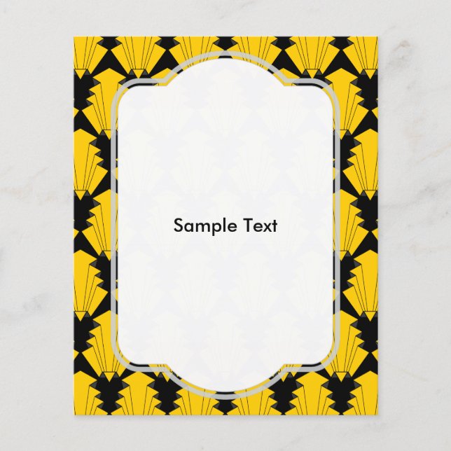 Art Deco Yellow Flyer (Front)