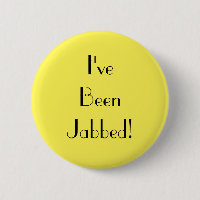 Art Deco Yellow I've Been Jabbed Vaccination