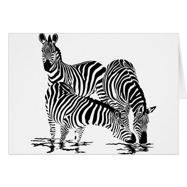 Art Deco  Zebra (Front Horizontal)