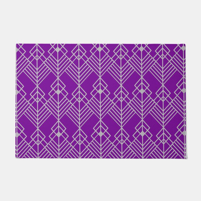 Art Deco Zig Zag  Doormat (Front)