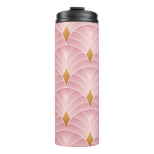 Art decor pattern. Vintage wallpaper. Japanese or Thermal Tumbler