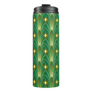 Art decor pattern. Vintage wallpaper. Japanese or Thermal Tumbler