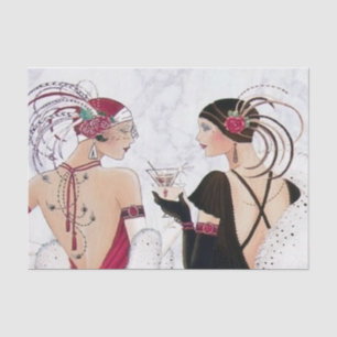 art decor retro vintage Tissue Paper