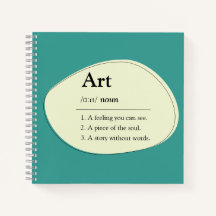 Art Dictionary Style Notebook & Sketchbook