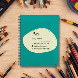 Art Dictionary Style Planner Notebook