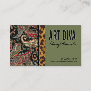 Art Diva Graphic Designer Business Card