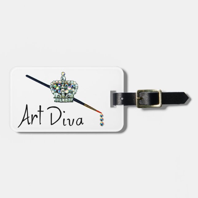 "Art Diva" Luggage Tag (Front Horizontal)