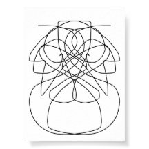 Art drawing of abstract lines