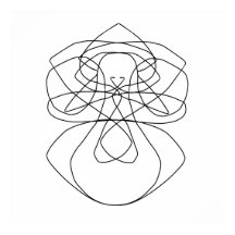 Art drawing of abstract lines