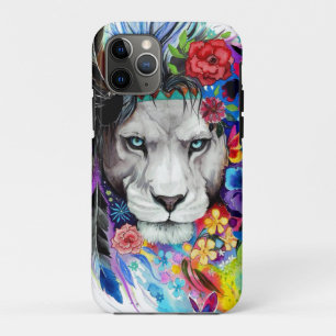 Art drawing poster painting the lion iPhone 11 pro case