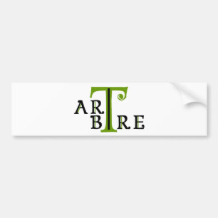 Art en arbre artree bumper sticker