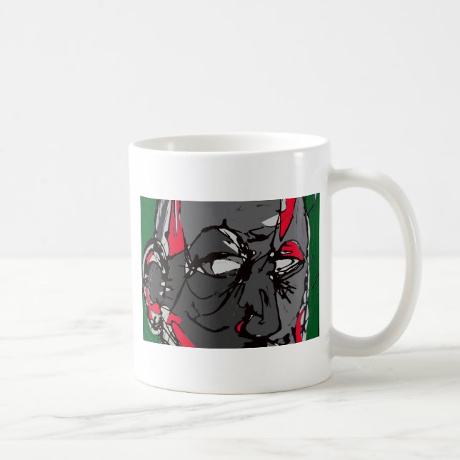 Art Face Print Coffee Mug (Right)