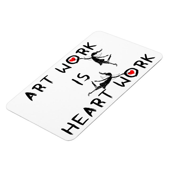 Art Fairies: Art Work Is Heart Work Magnet (Left Side)