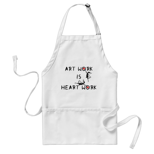 Art Fairies: Art Work Is Heart Work Standard Apron (Front)