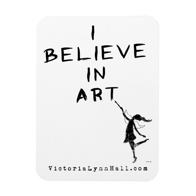 Art Fairy: I Believe In Art Promotional Value Magnet (Vertical)