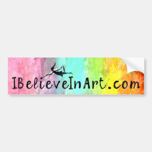 Art Fairy: IBelieveInArt.com Promotional Bumper Sticker